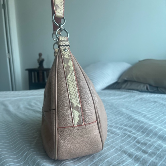 Coach Harley East West Hobo Shoulder Bag with Snakeskin Trim - Picture 3 of 10